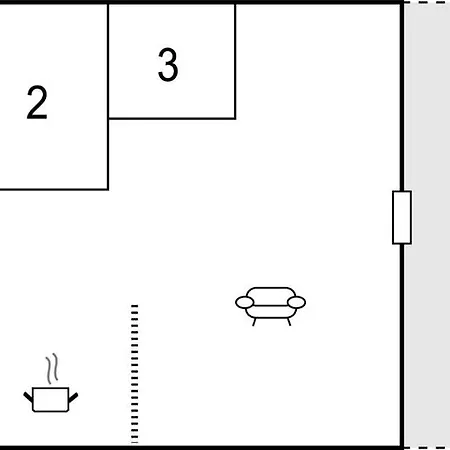 In With 2 Bedrooms Dom wakacyjny Hadsund
